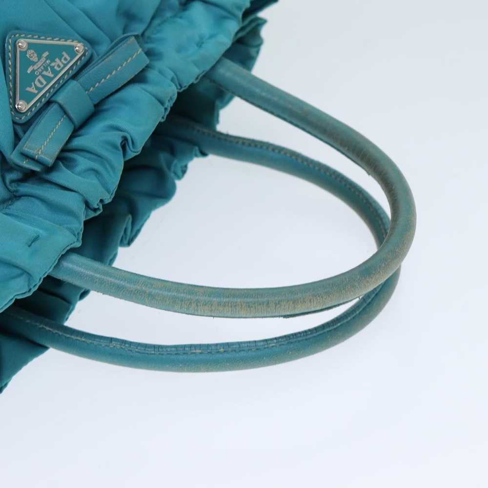 Prada PRADA Nylon 2 Way Hand Bag Turquoise Blue A… - image 7