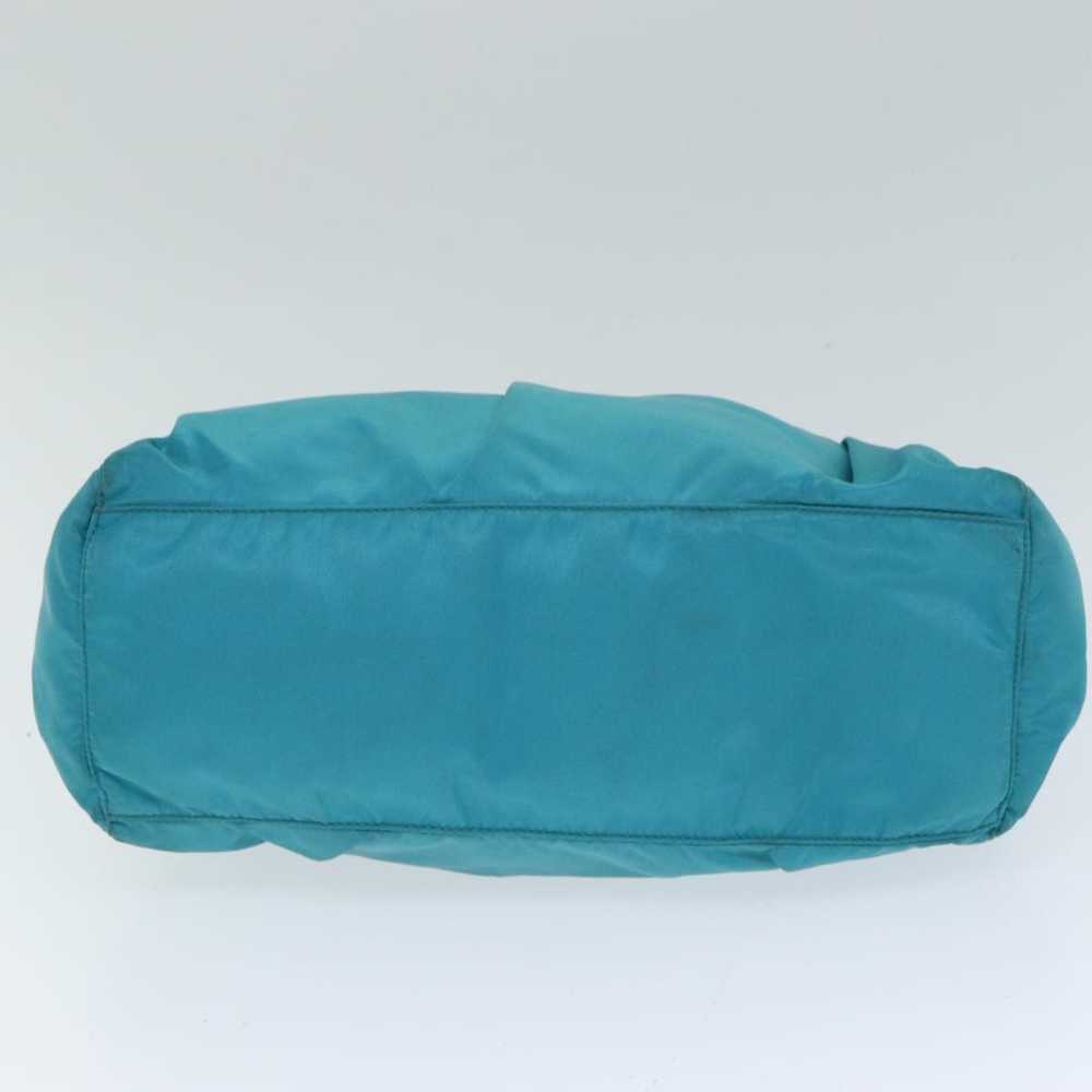 Prada PRADA Nylon 2 Way Hand Bag Turquoise Blue A… - image 9