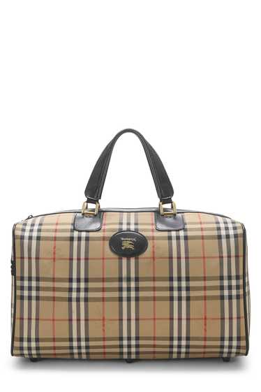 Black Haymarket Check Canvas Weekender