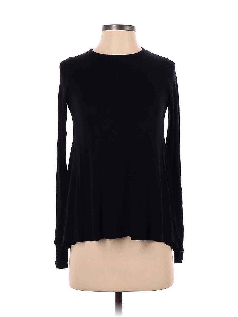 Boohoo Women Black Long Sleeve T-Shirt 4 - image 1