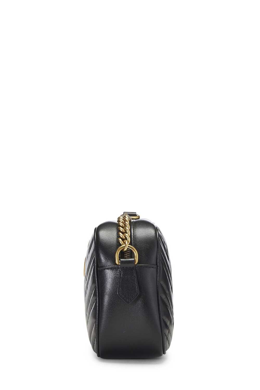 Black Leather GG Marmont Crossbody Mini - image 3