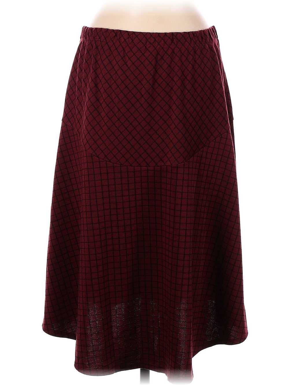 NY Collection Women Red Formal Skirt M - image 2