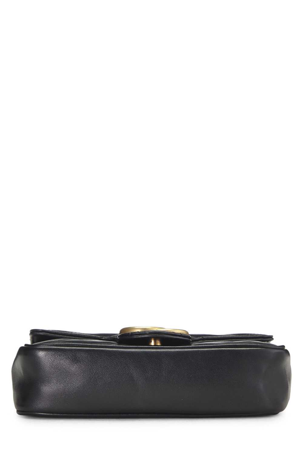 Black Leather GG Marmont Crossbody Super Mini - image 5