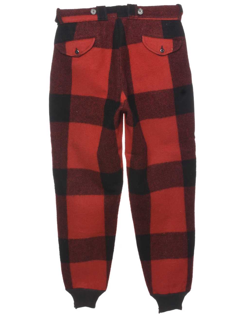 Checked Pattern Trousers - W32 L31 - image 2