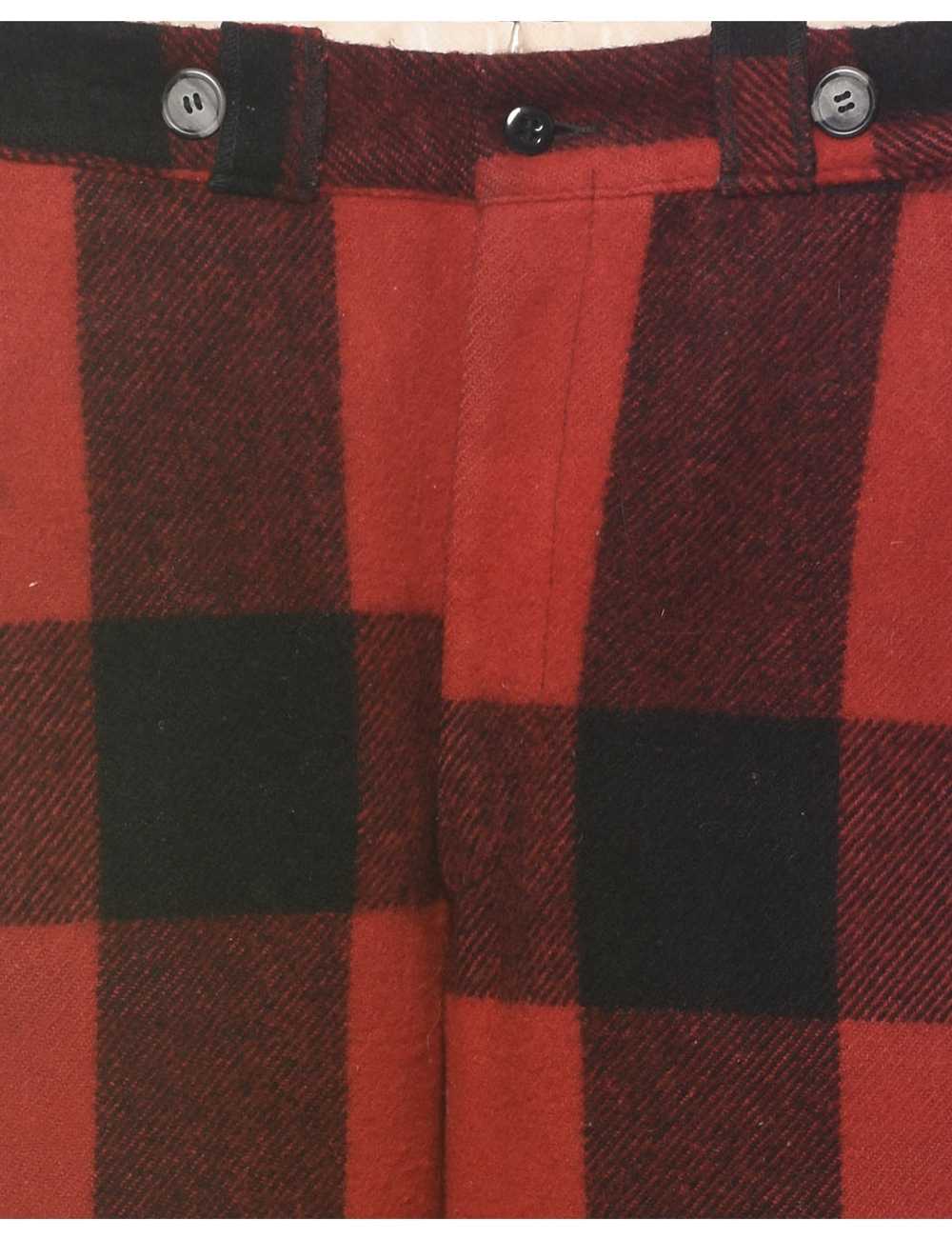 Checked Pattern Trousers - W32 L31 - image 3