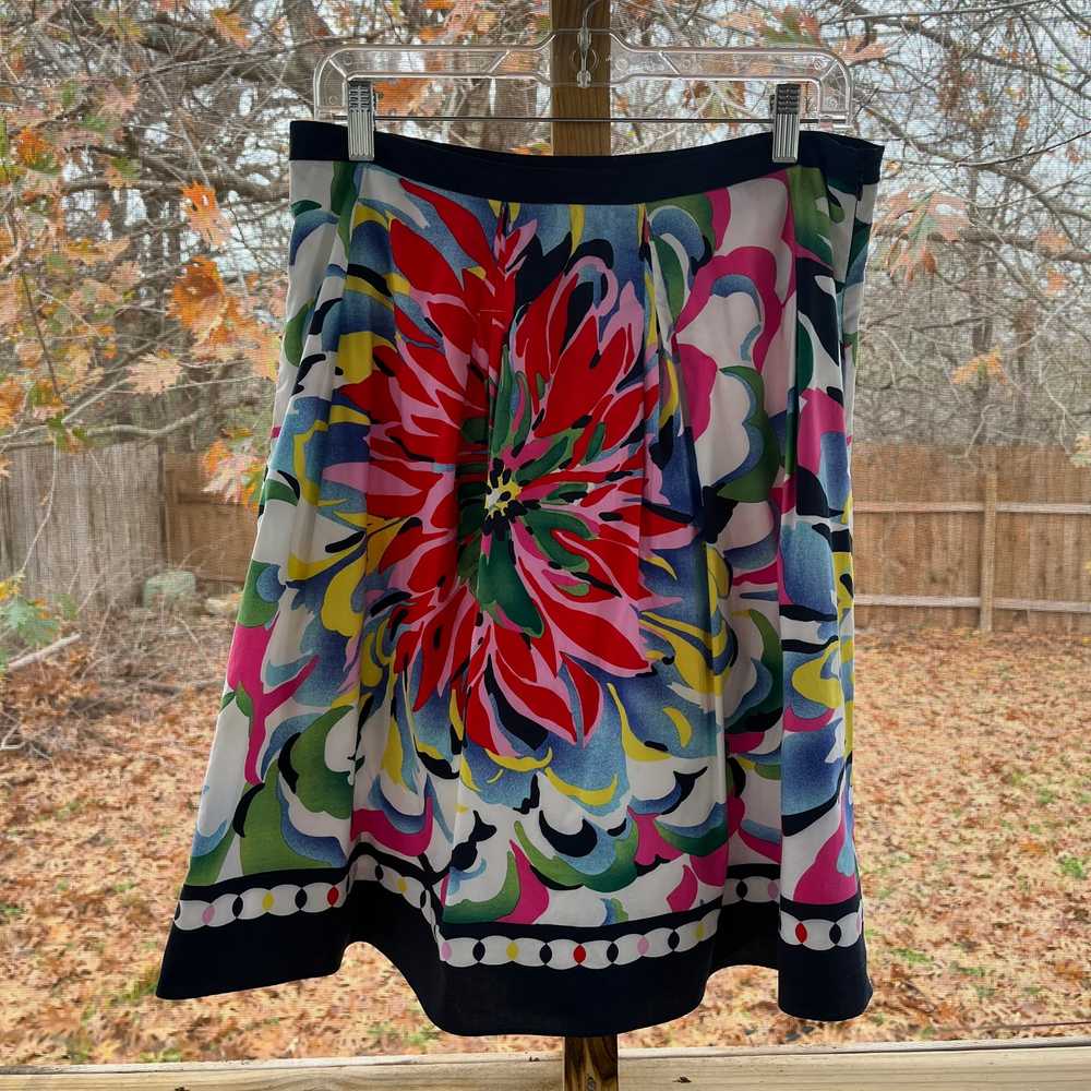 Peter Nygard Women's Colorful Floral Skirt Size 8 - image 1