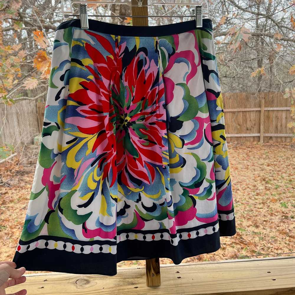 Peter Nygard Women's Colorful Floral Skirt Size 8 - image 2