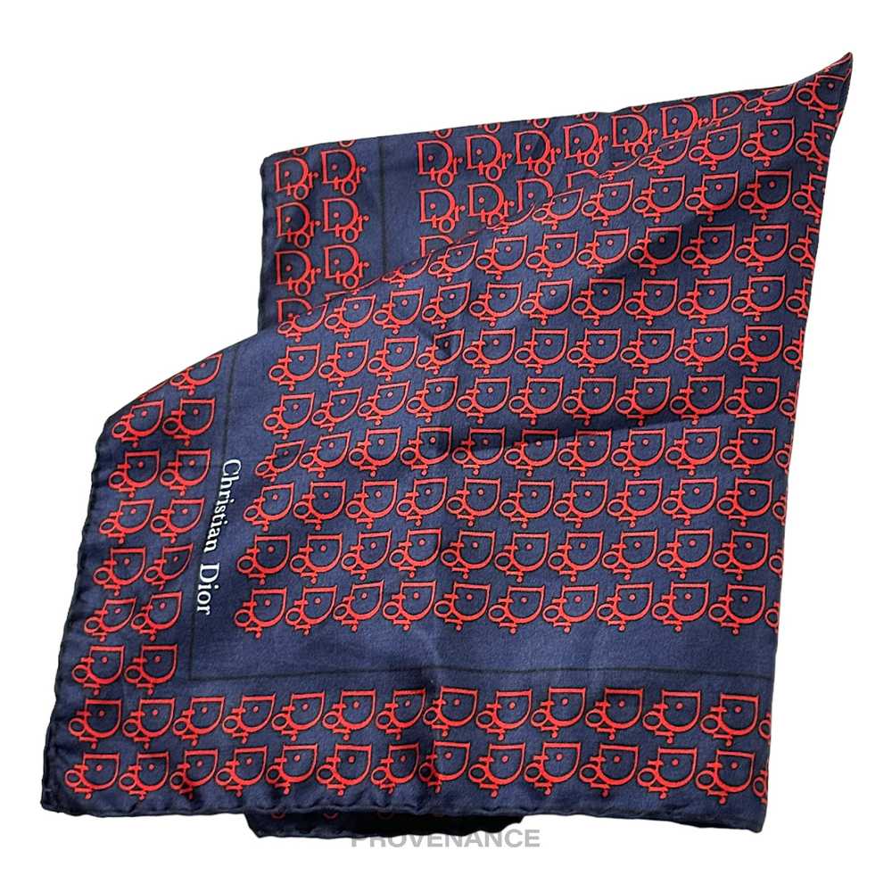 🔴 Christian Dior Trotter Monogram Silk Scarf - N… - image 1