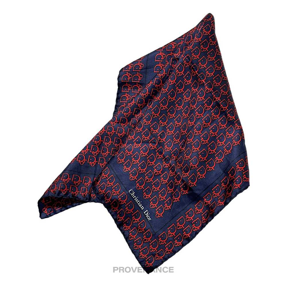 🔴 Christian Dior Trotter Monogram Silk Scarf - N… - image 2