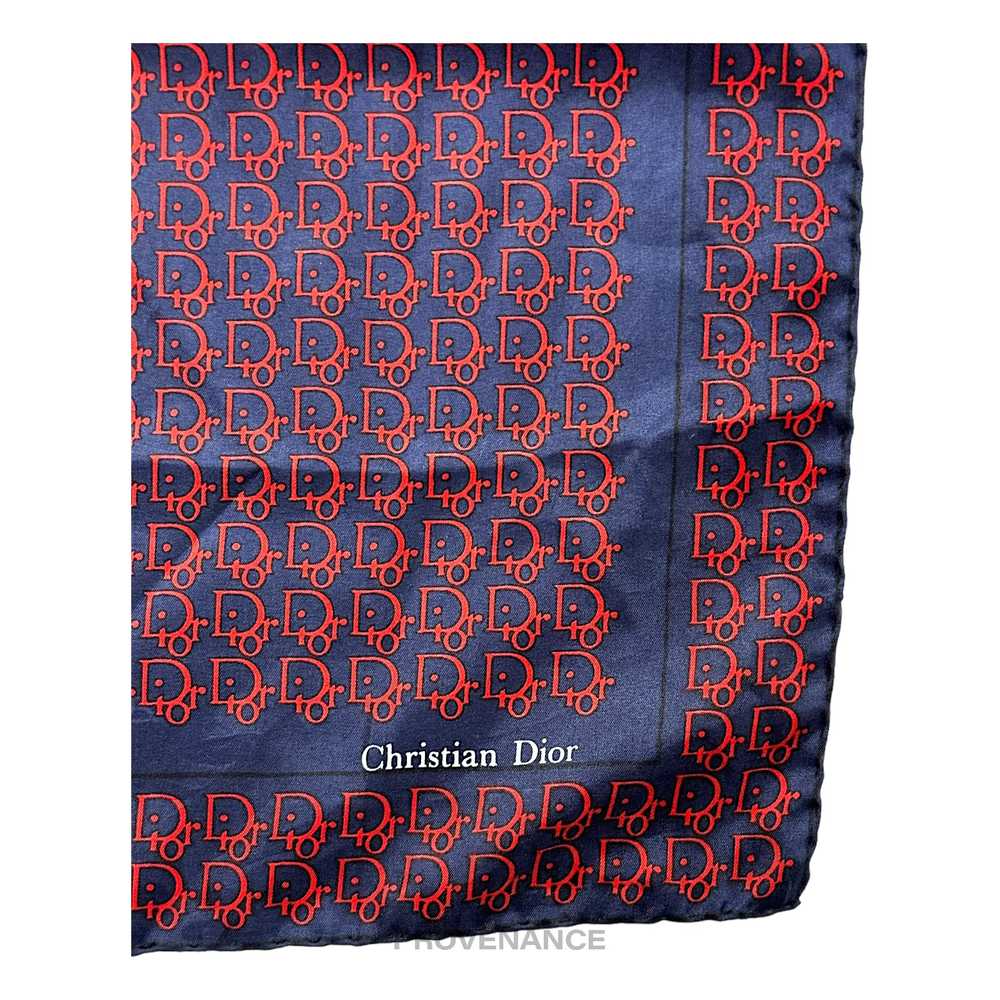 🔴 Christian Dior Trotter Monogram Silk Scarf - N… - image 5