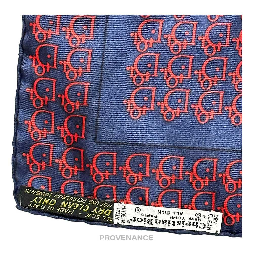 🔴 Christian Dior Trotter Monogram Silk Scarf - N… - image 6