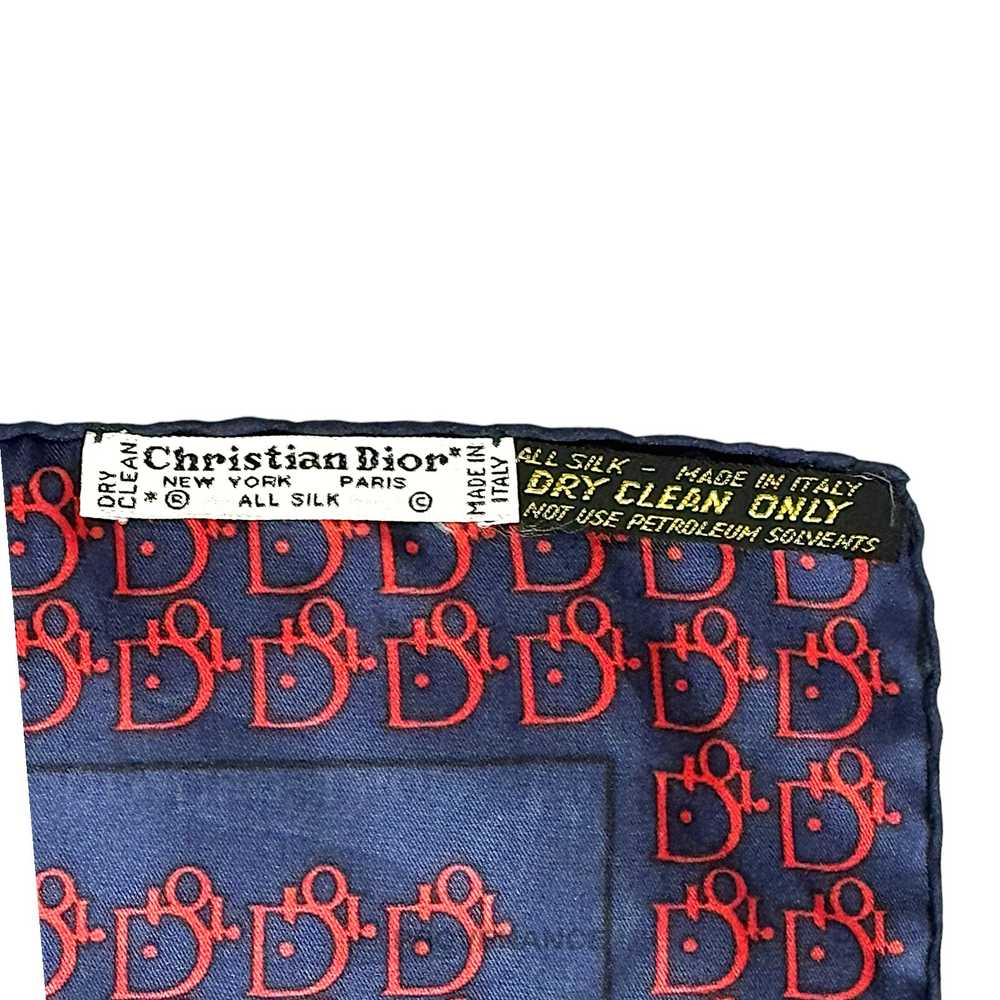 🔴 Christian Dior Trotter Monogram Silk Scarf - N… - image 7