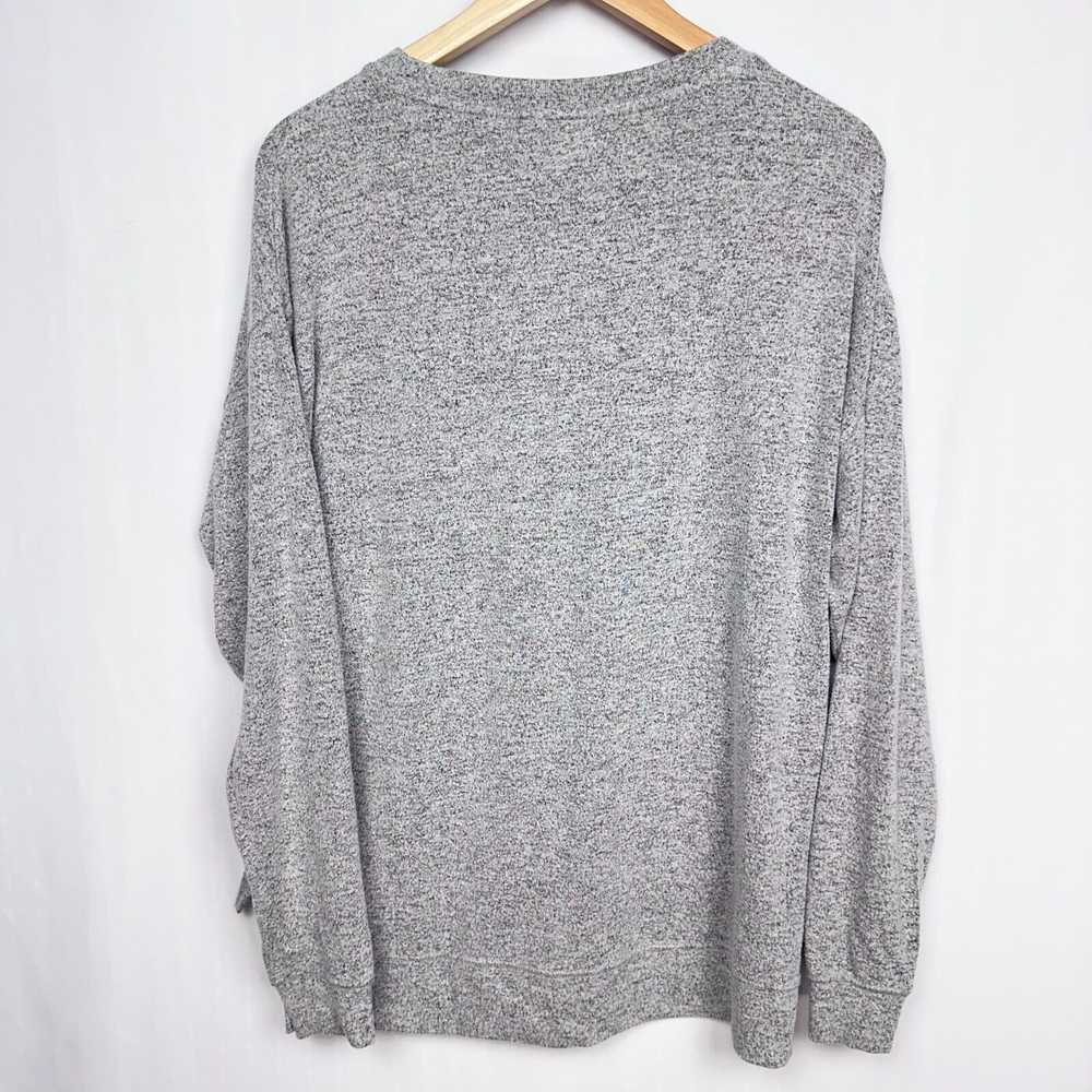 BP Oversized Slouchy Sweater Sz M Heathered Light… - image 6