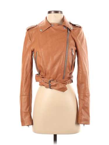 Bagatelle Women Brown Faux Leather Jacket XS