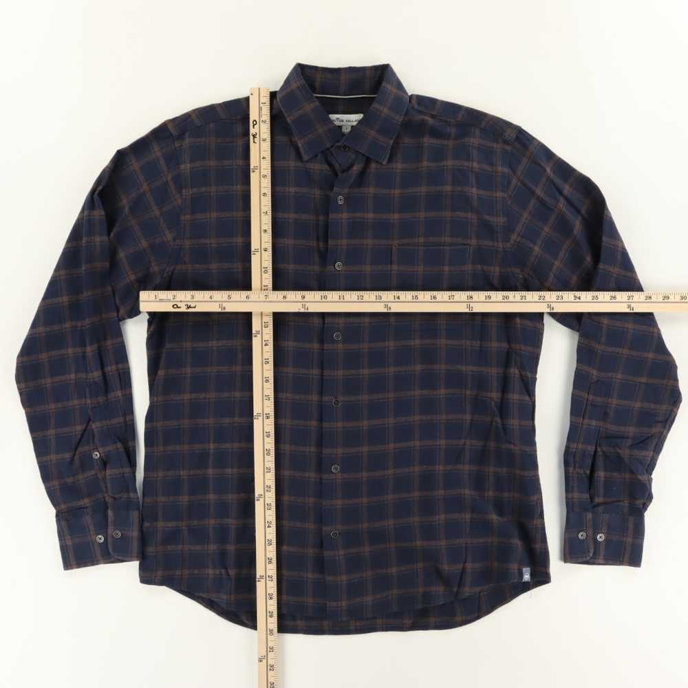 Peter Millar Light Flannel Cotton Plaid Button Up… - image 3