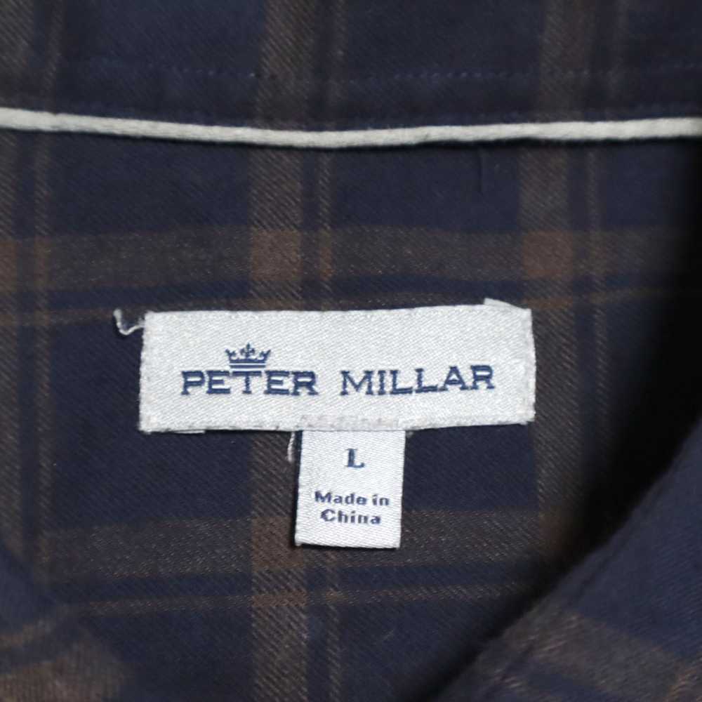 Peter Millar Light Flannel Cotton Plaid Button Up… - image 5