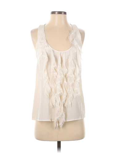 Madison Marcus Women Ivory Sleeveless Silk Top S