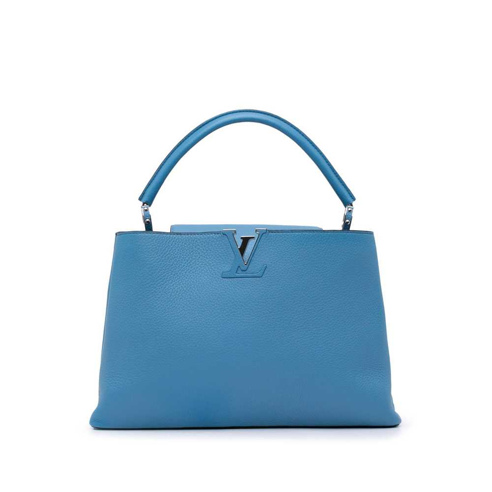 Product Details Louis Vuitton Blue Taurillon Capu… - image 1