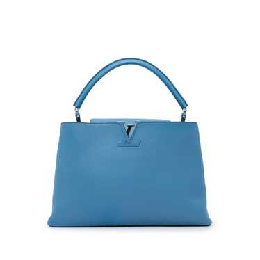 Product Details Louis Vuitton Blue Taurillon Capu… - image 1