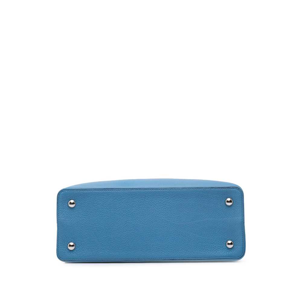 Product Details Louis Vuitton Blue Taurillon Capu… - image 4