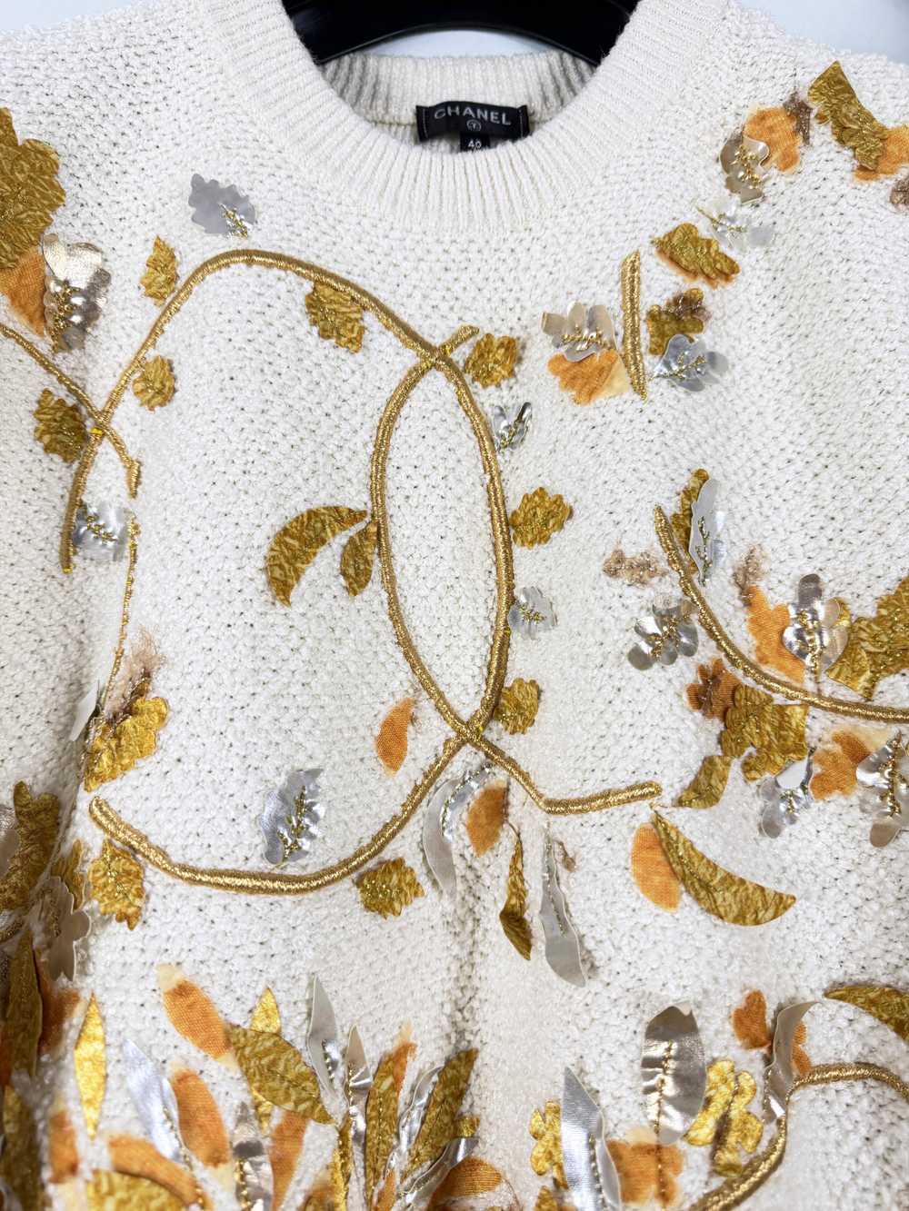 Product Details Chanel Cream Embroidered Jumper - image 3