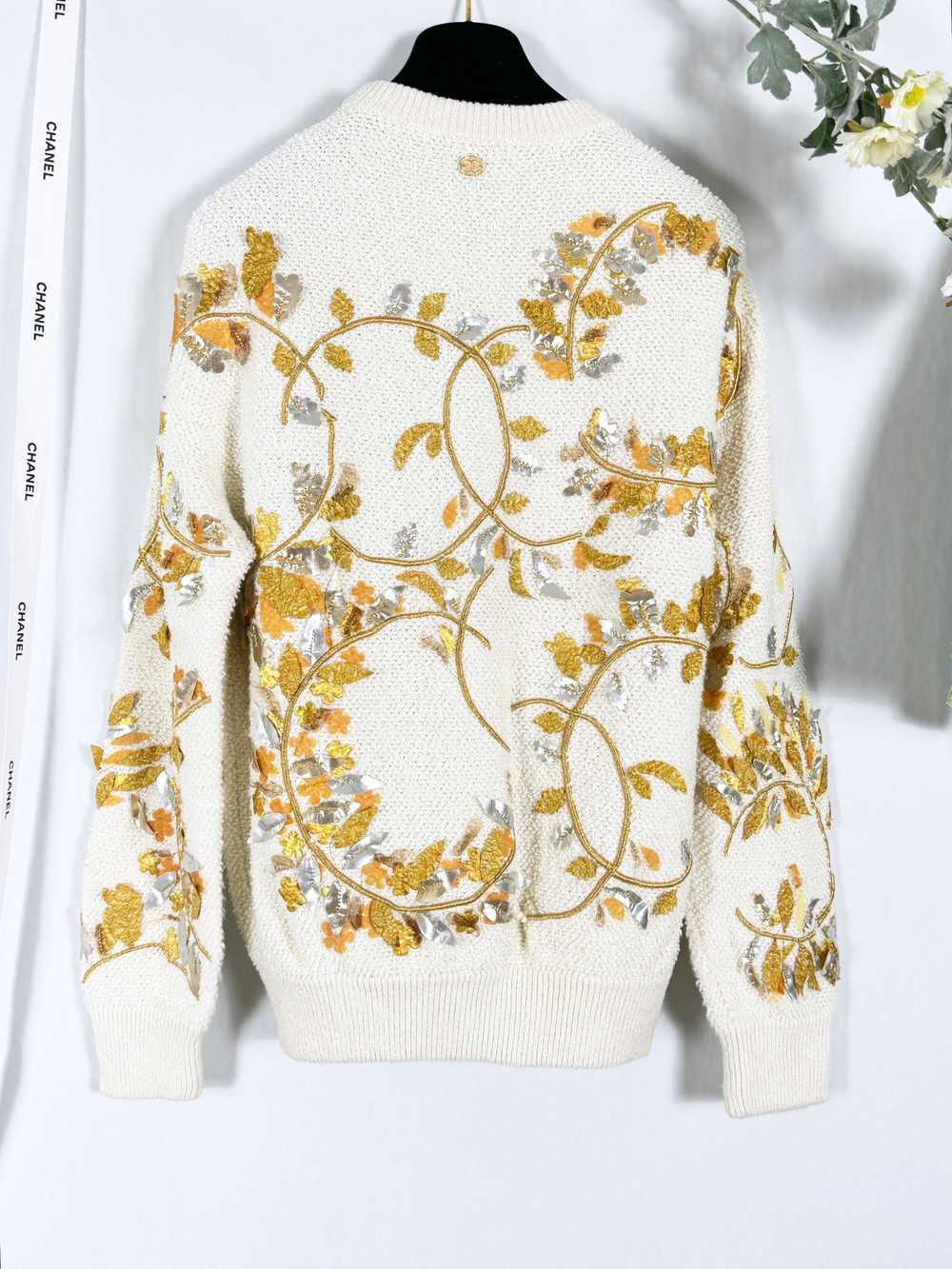 Product Details Chanel Cream Embroidered Jumper - image 6