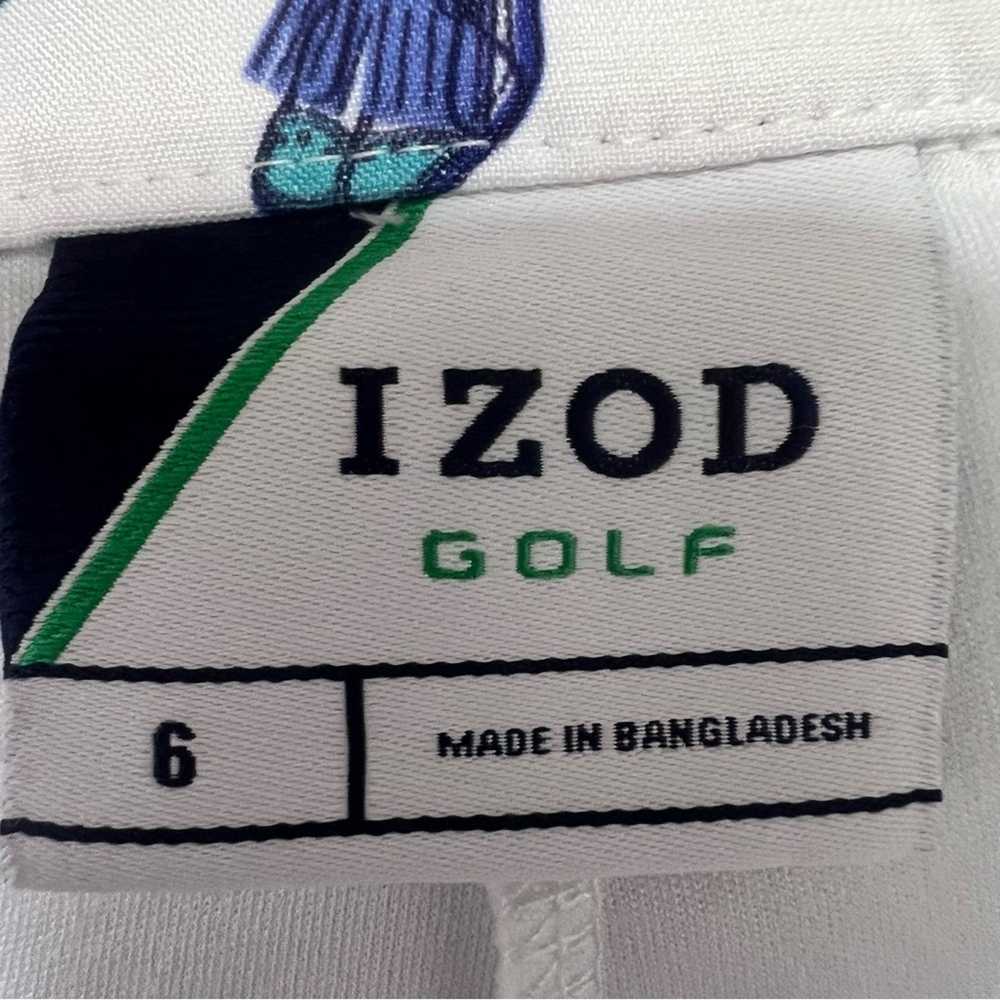 IZOD Golf Athletic Skort Skirt Golf Shoe Print St… - image 9