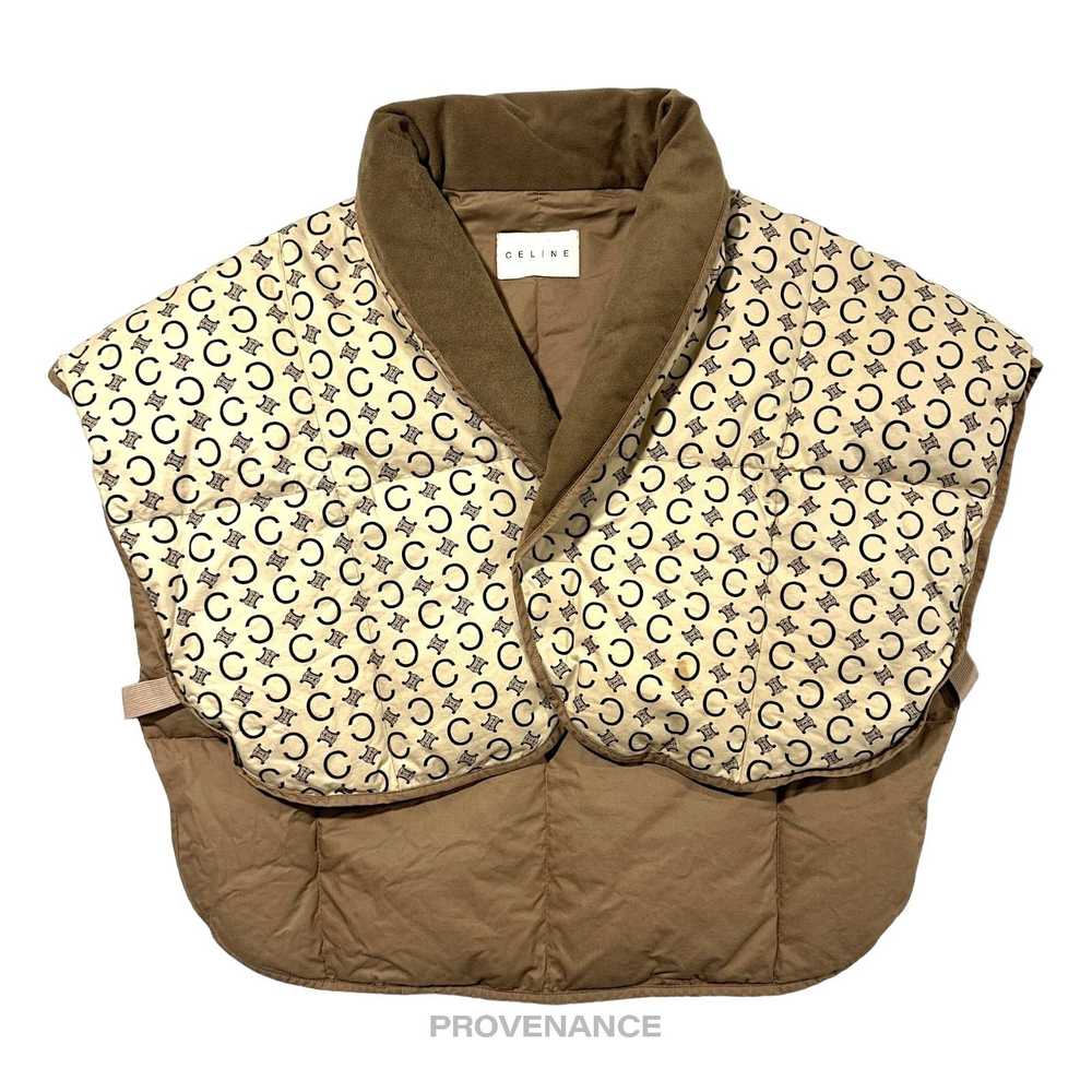 Celine 🔴 Celine Padded Down Vest - Monogram Brow… - image 1