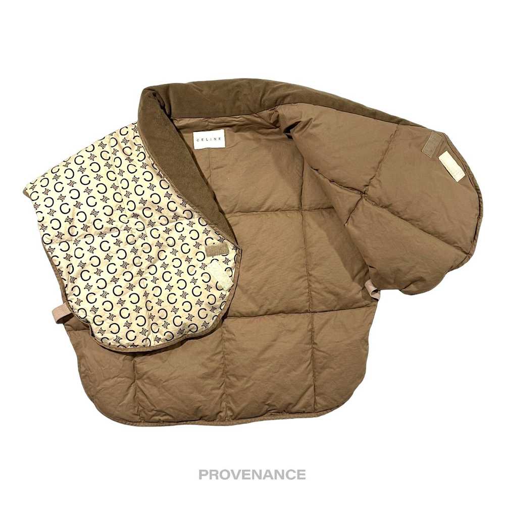 Celine 🔴 Celine Padded Down Vest - Monogram Brow… - image 3