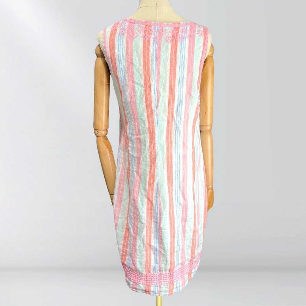 Other Hatley Portia Sheath Pink & Blue Sun Stripe… - image 4