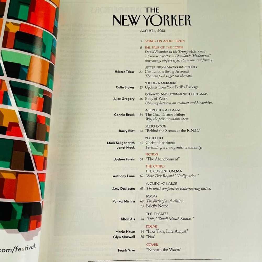 Other The New Yorker Magazine Aug 1 2016 Beneath … - image 2