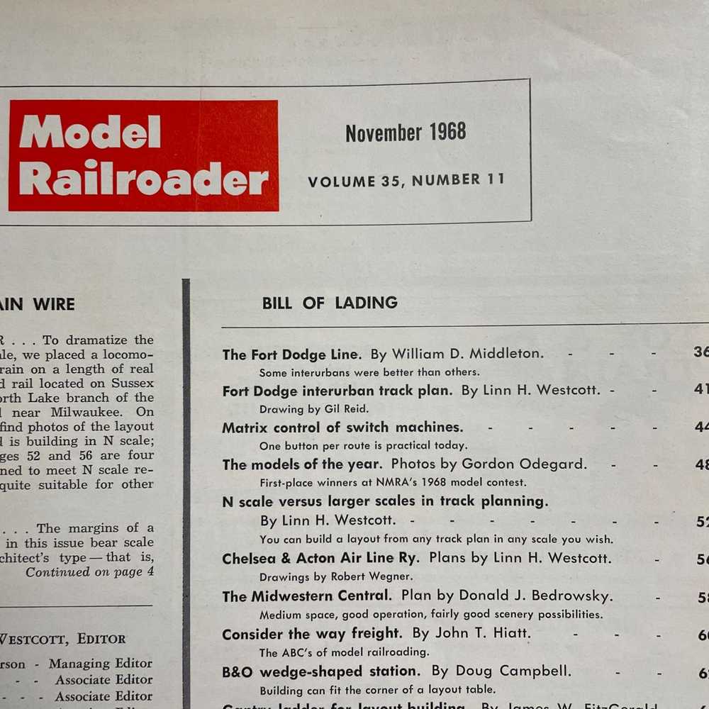 Other Model Railroader Magazine Back Issue Novemb… - image 4