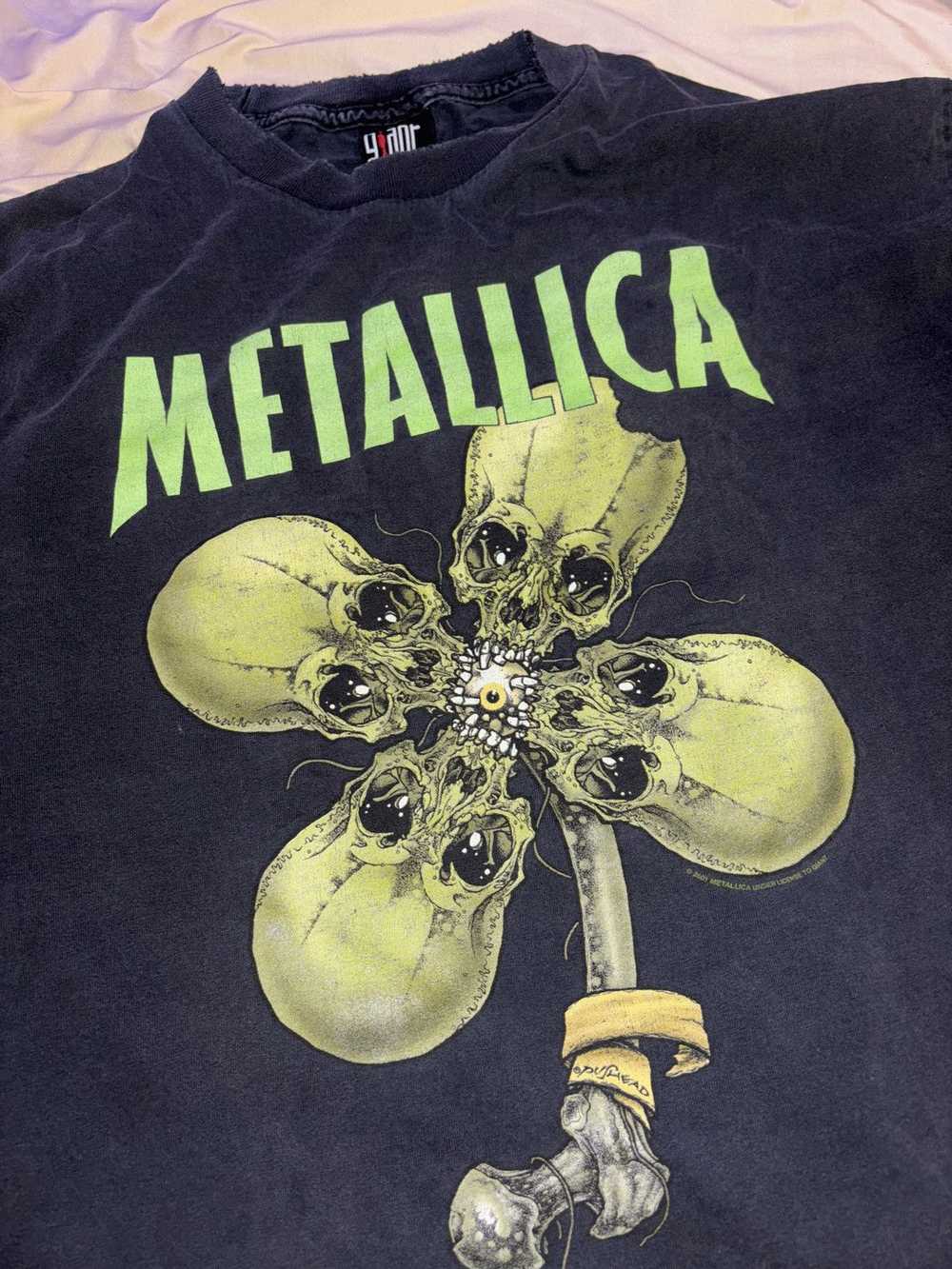 Vintage Vintage 90s Metallica Pushead Clover Grun… - image 1