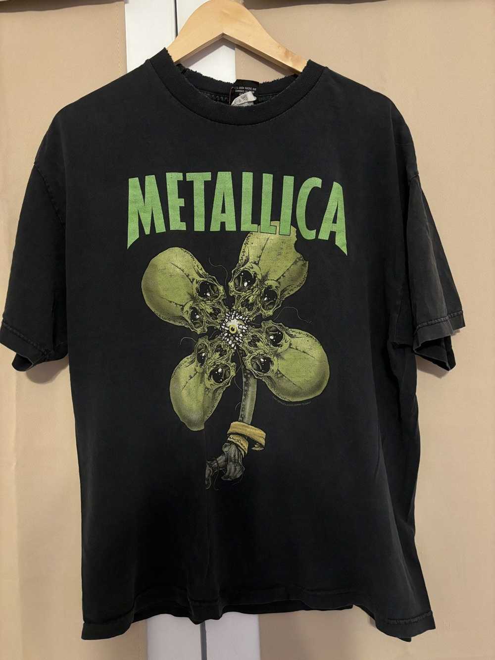 Vintage Vintage 90s Metallica Pushead Clover Grun… - image 2