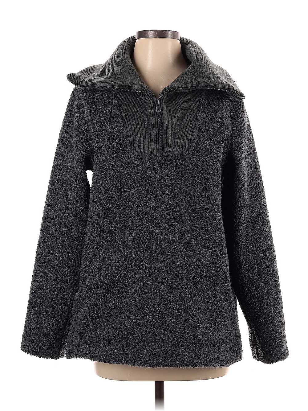 Lands' End Women Gray Fleece S - image 1