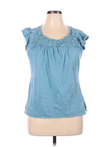 One World Women Green Sleeveless Blouse XL - image 1