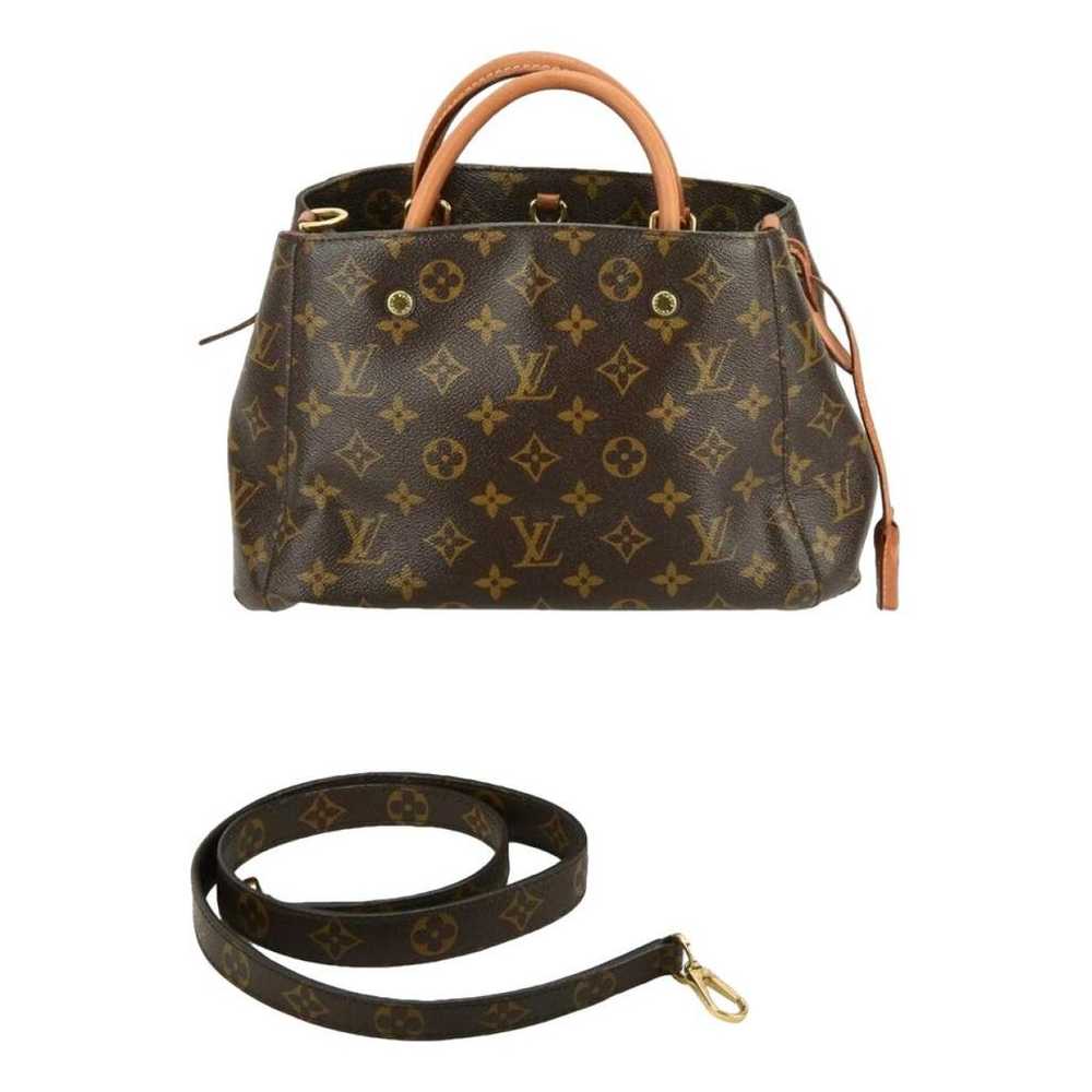 Louis Vuitton Montaigne leather handbag - image 1