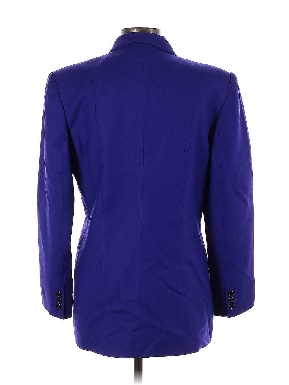 Peabody House Women Blue Wool Blazer 11 - image 2