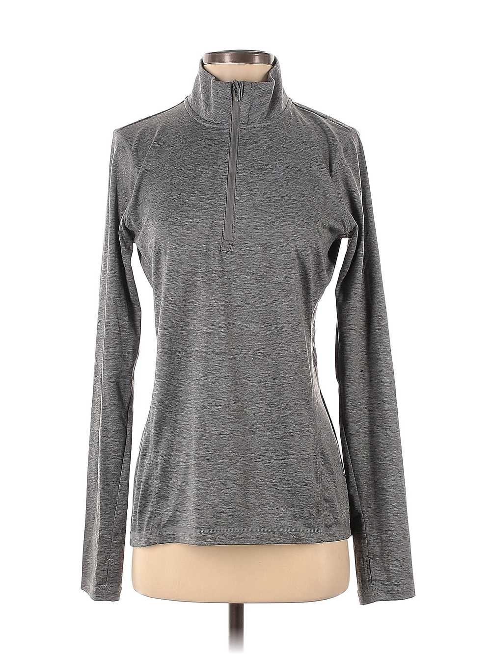 Reebok Women Gray Track Jacket S - image 1