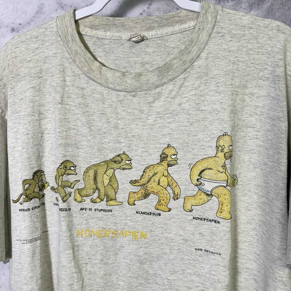 Vintage Vintage Homer Simpson Evolution T Shirt M… - image 1