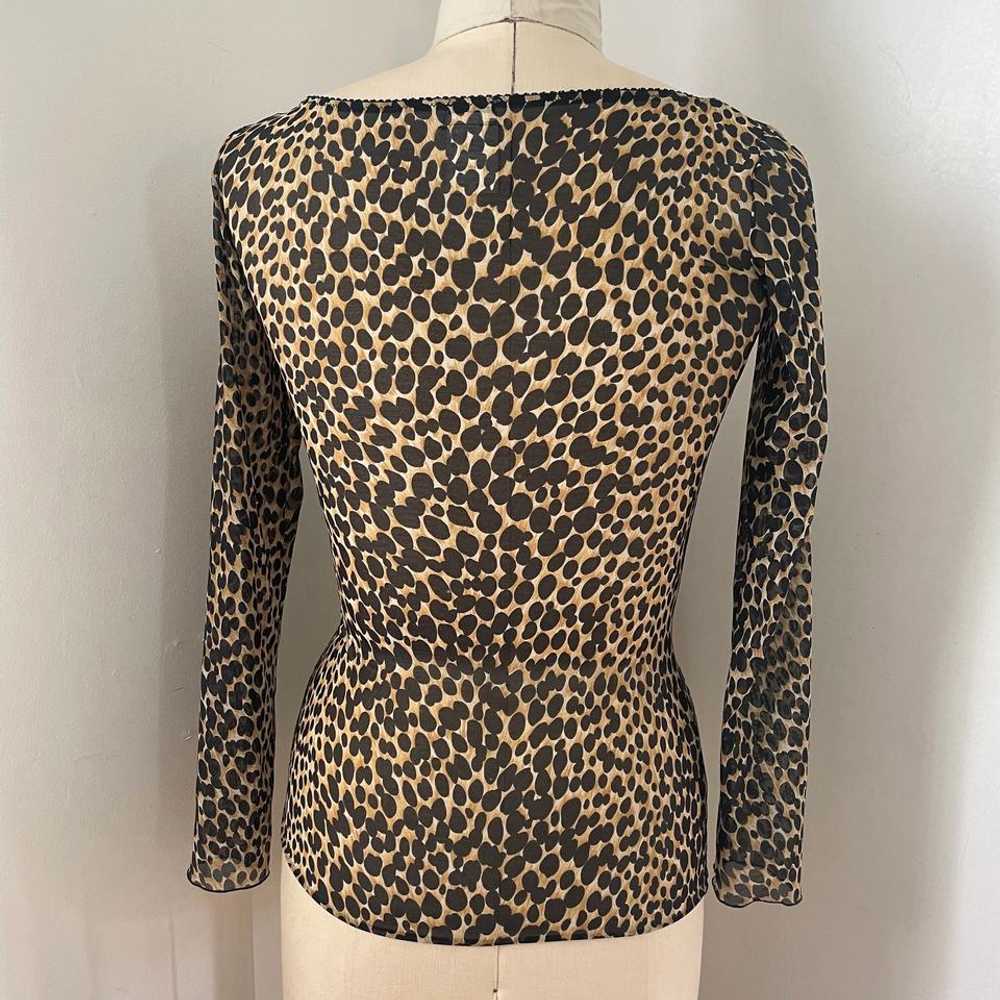 Random Vintage Dolce & Gabbana mesh leopard print… - image 3