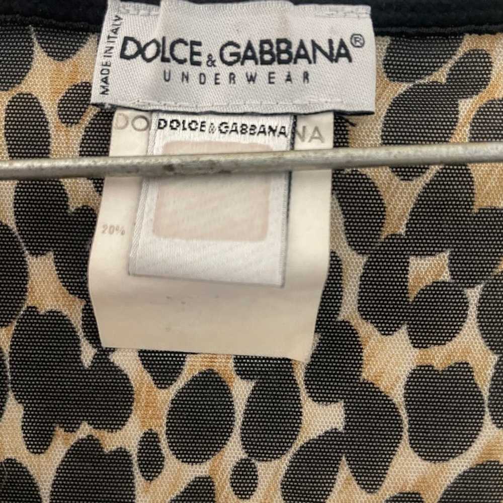 Random Vintage Dolce & Gabbana mesh leopard print… - image 6