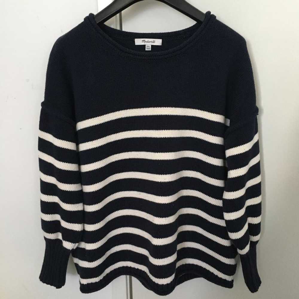 Madewell Conway Pullover Sweater Cotton Stripe (X… - image 1