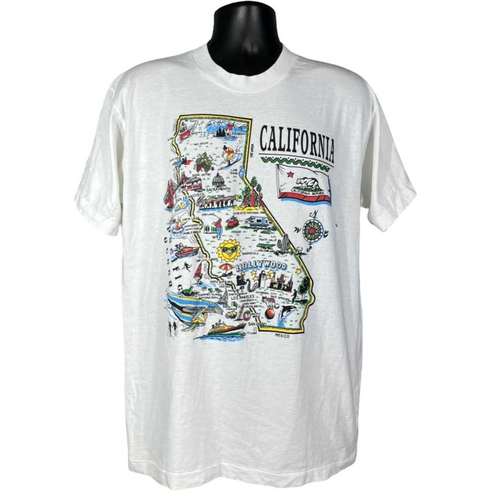 Vintage Vintage California Republic Map Tee - image 1