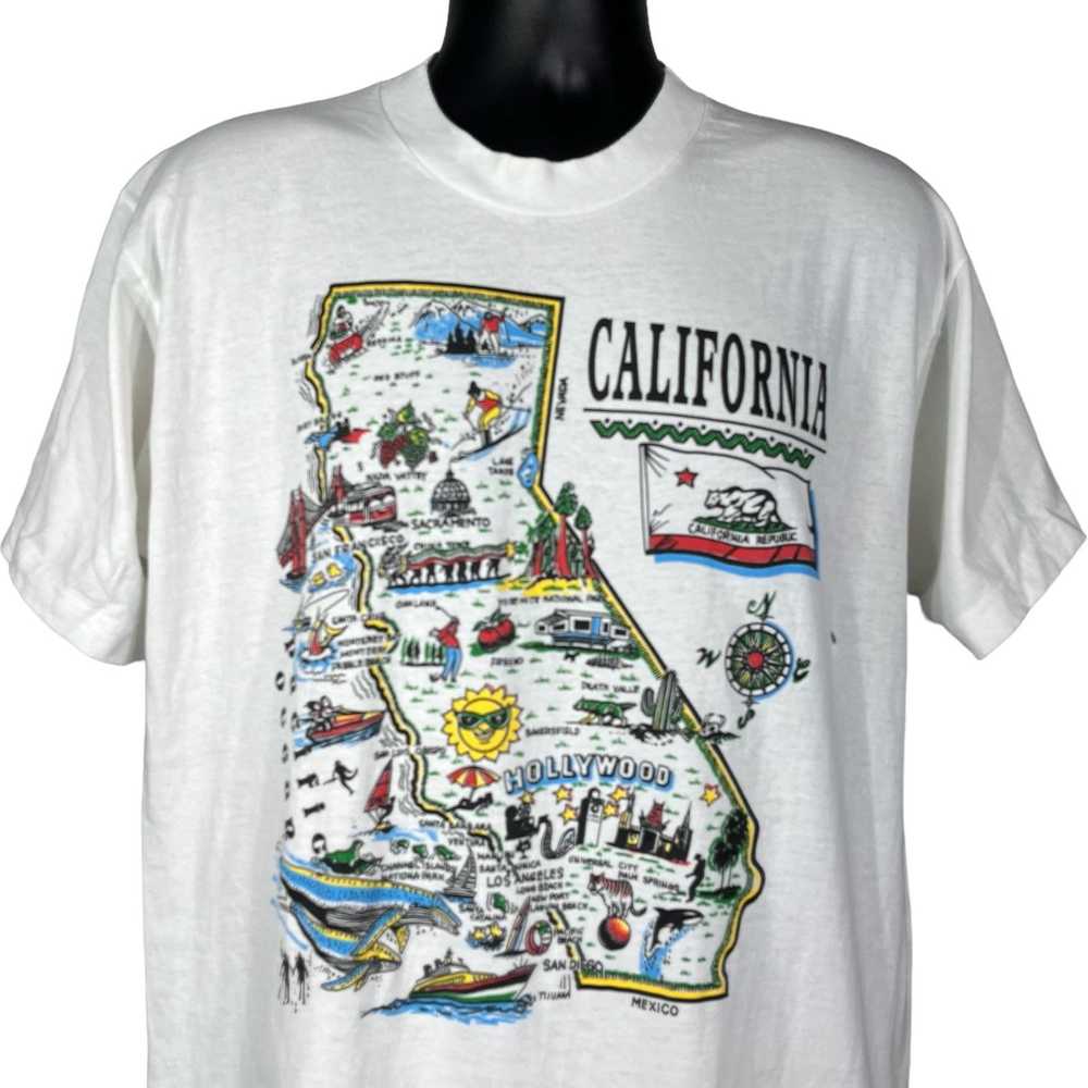 Vintage Vintage California Republic Map Tee - image 2