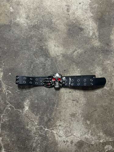 Streetwear × Vintage Vintage Grunge Y2K Skull Belt