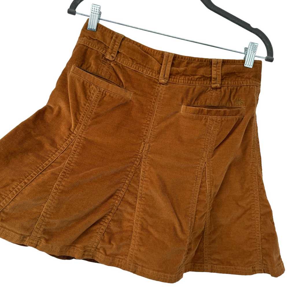 Athleta Corduroy Flare Skirt 2 Brown Retro Twee M… - image 4