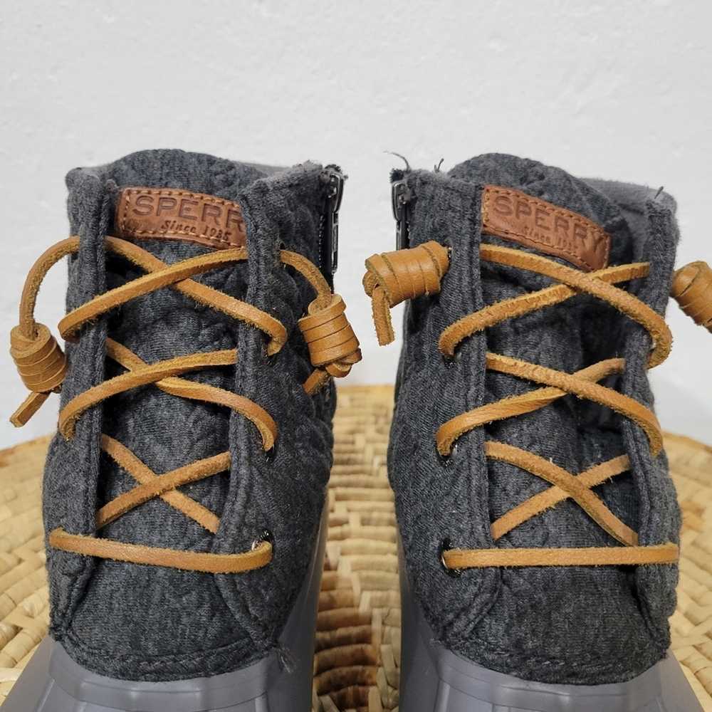 Sperry Gray Quilted Duck Winter Snow Boots Women'… - image 7