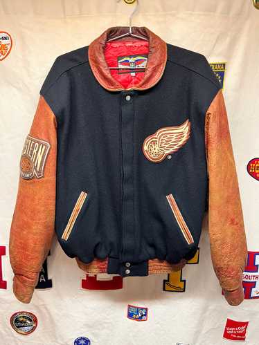 Vintage Detroit Red Wings NHL Jeff Hamilton Leath… - image 1