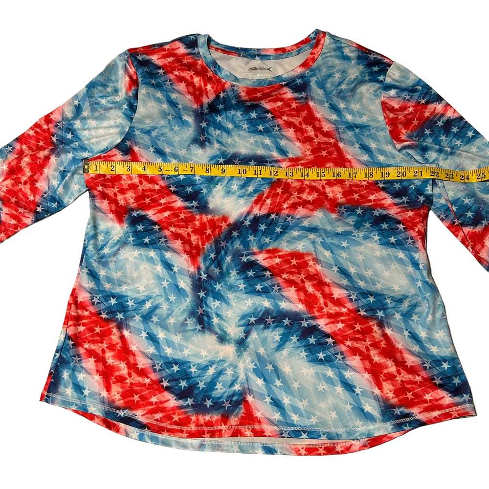 SILVER BAIT Top XL Stars Red White Blue Patriotic… - image 3